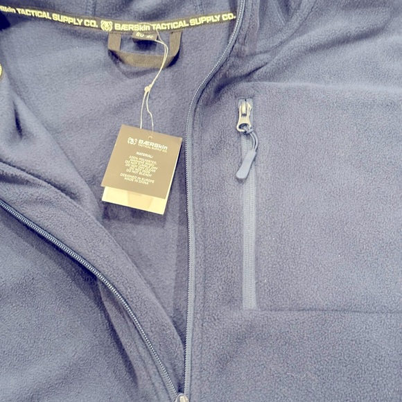 Nwt BaerSkin fleece Hooded jacket navy XL - Picture 4 of 5